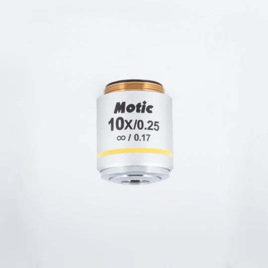 MOTIC Plan Achromatic Objective UC 10X/0.25 (WD=17.4mm) | (1101001705211) - Microscope Marketplace