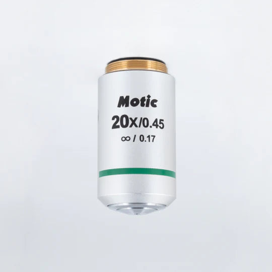 MOTIC Plan Achromatic Objective UC 20X/0.45 (WD=0.8mm) | (1101001705221) - Microscope Marketplace