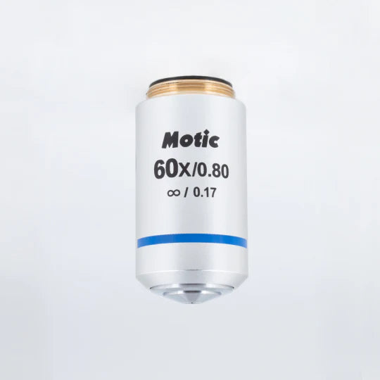 MOTIC Plan Achromatic Objective UC 60X/0.8/S (WD=0.35mm) | (1101001705241) - Microscope Marketplace