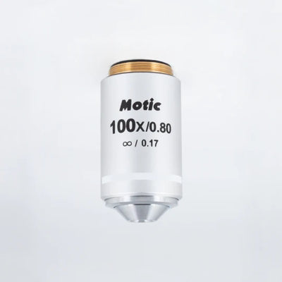 MOTIC Plan Achromatic Objective UC 100X/0.8/S-Dry (WD=1.7mm) | (1101001705261) - Microscope Marketplace