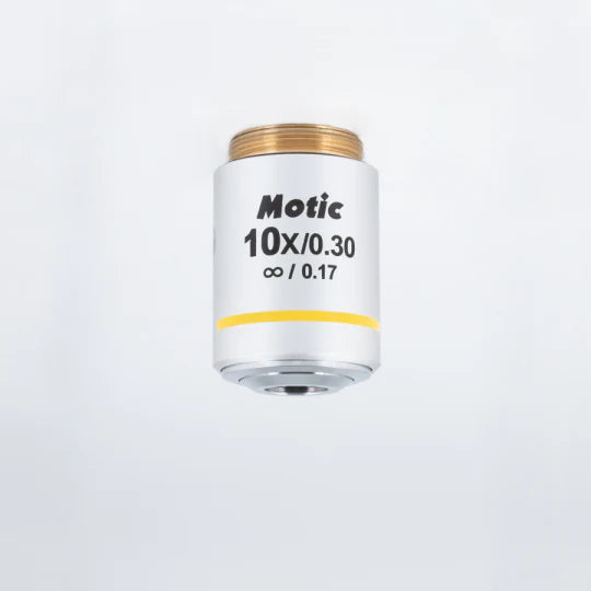 MOTIC Plan FLUOR Objective PL UC FL 10X/0.30 (WD=11.7mm) | (1101001705361) - Microscope Marketplace