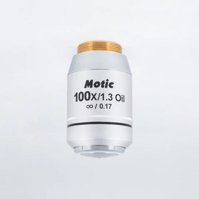 MOTIC Plan FLUOR Objective PL UC FL 100X/1.30/S-Oil (WD=0.1mm) | (1101001705371) - Microscope Marketplace
