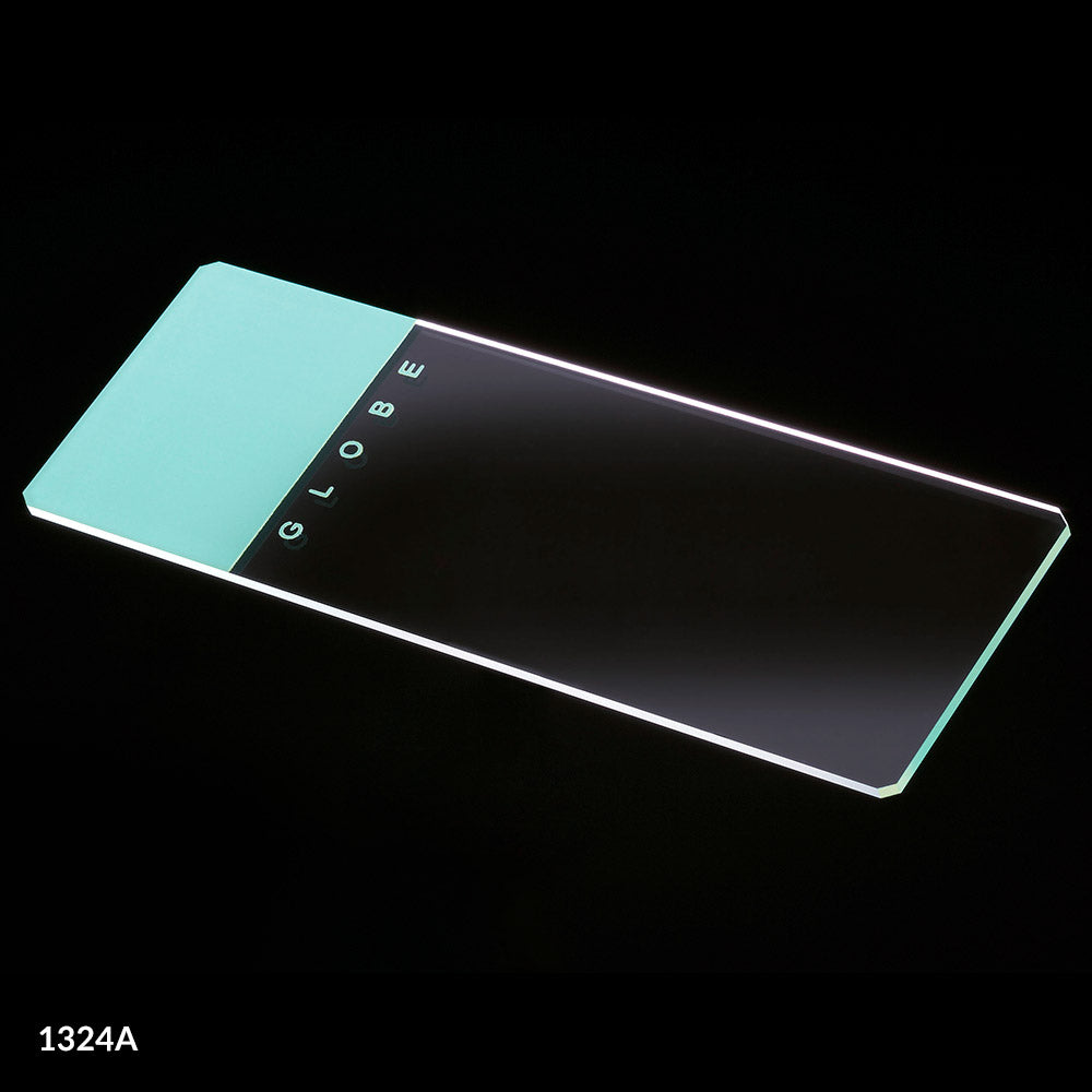Globe Scientific Color Coded Classic Microscope Slides with Safety Corners | 1324B - Microscope Marketplace
