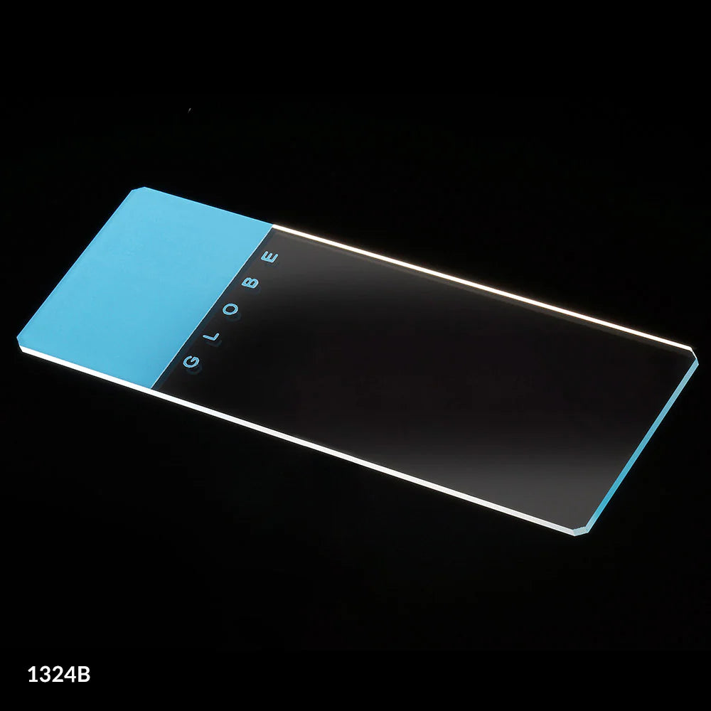 Globe Scientific Color Coded Classic Microscope Slides with Safety Corners | 1324T - Microscope Marketplace