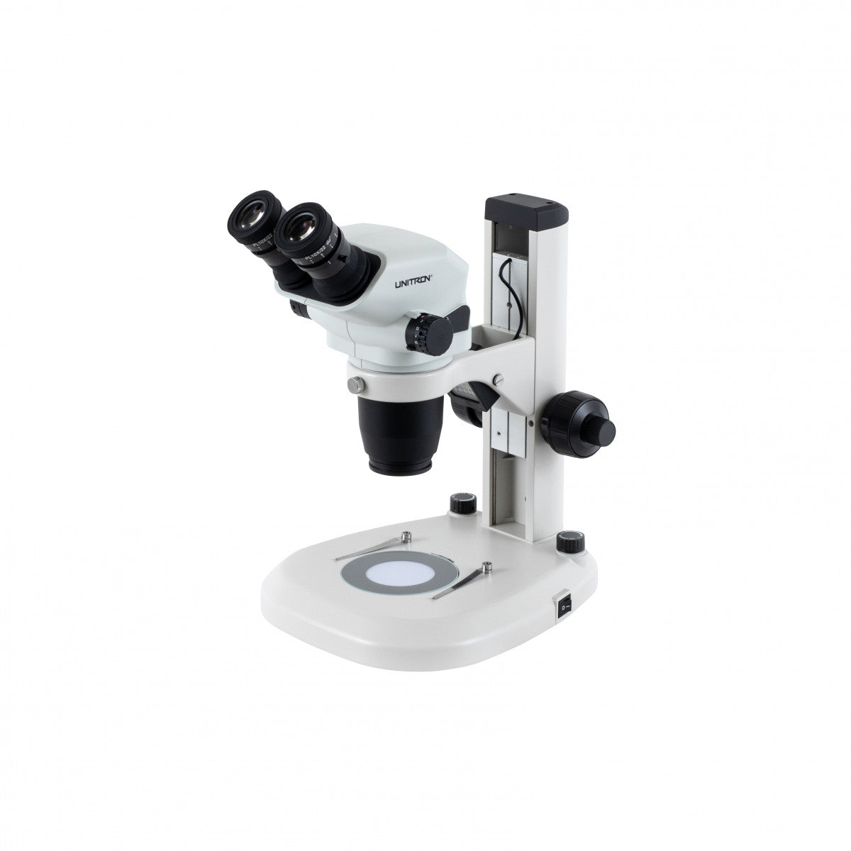 Unitron Z645 Zoom Stereo Microscope on Coaxial Coarse/Fine Focusing LE