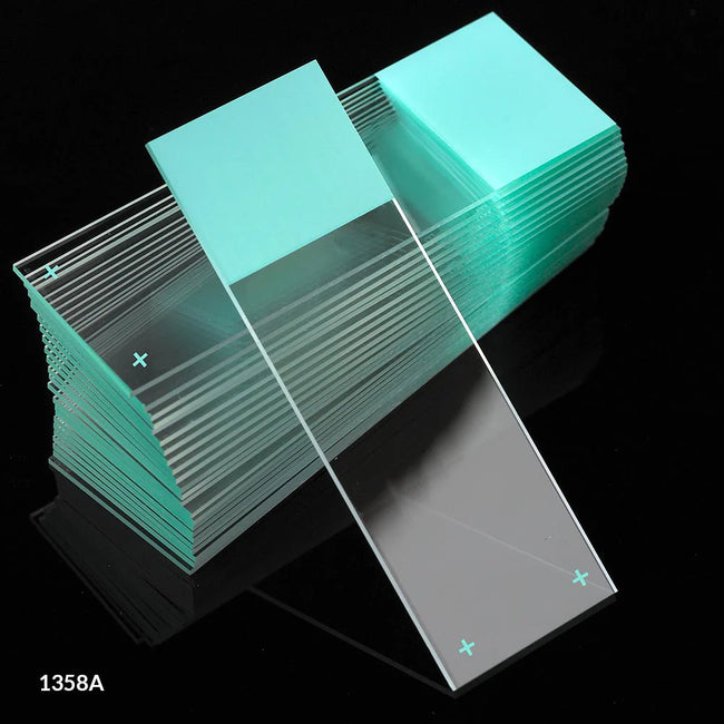 Globe Scientific Diamond® White Glass Charged Slides with 90° Corners | 1358T - Microscope Marketplace