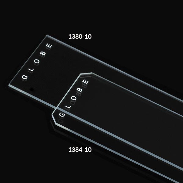 Globe Scientific Plain Diamond® White Glass Microscope Slides | 1384-10 - Microscope Marketplace