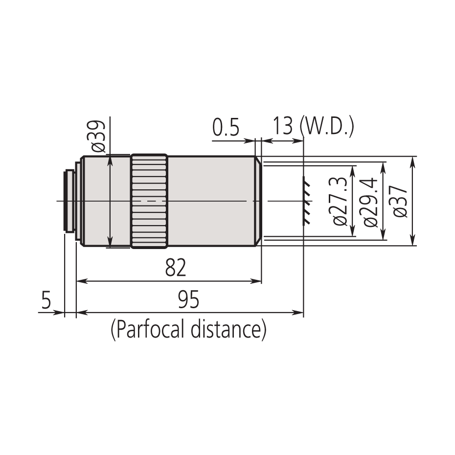 Mitutoyo 200x M Plan APO SL Objective - microscopemarketplace