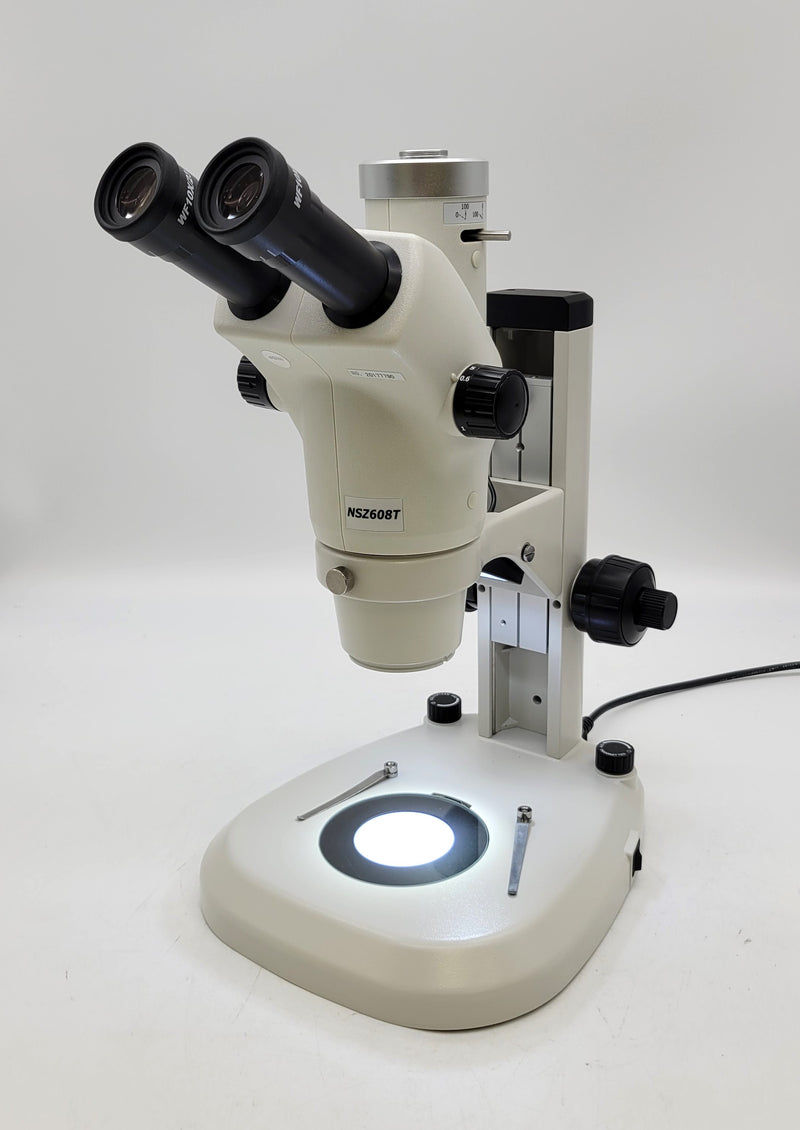 Unitron Z650HR Trinocular High Resolution Zoom Stereo Microscope On Coaxial Coarse/Fine Focusing LED Stand - microscopemarketplace