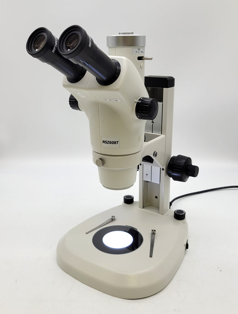 Unitron Z650HR Trinocular High Resolution Zoom Stereo Microscope On Coaxial Coarse/Fine Focusing LED Stand - microscopemarketplace