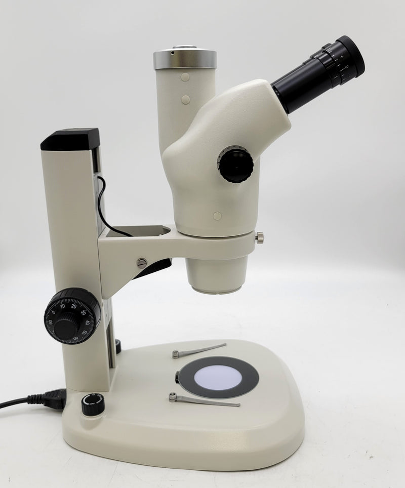 Unitron Z650HR Trinocular High Resolution Zoom Stereo Microscope On LED Incident & Transmitted Focusing Stand - microscopemarketplace