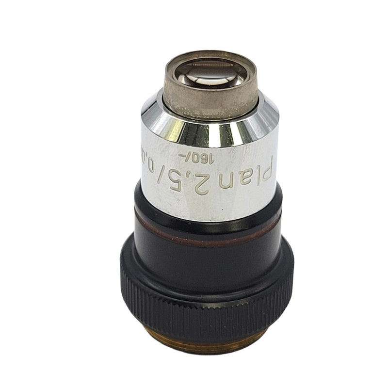 Zeiss Microscope Objective Plan 2.5x  160/- - microscopemarketplace