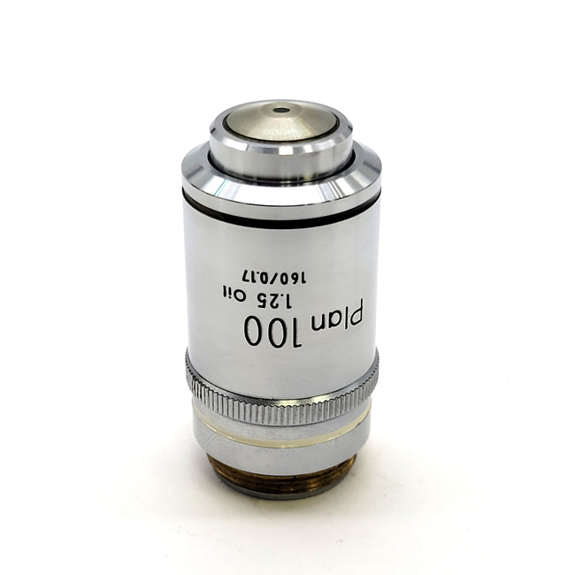 Nikon Microscope Objective Plan 100x 1.25 Oil 160/0.17 Labophot Optiphot - microscopemarketplace