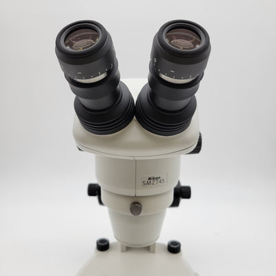 Nikon Stereo Microscope SMZ745 with Transmitted & Reflected Light Stand - microscopemarketplace