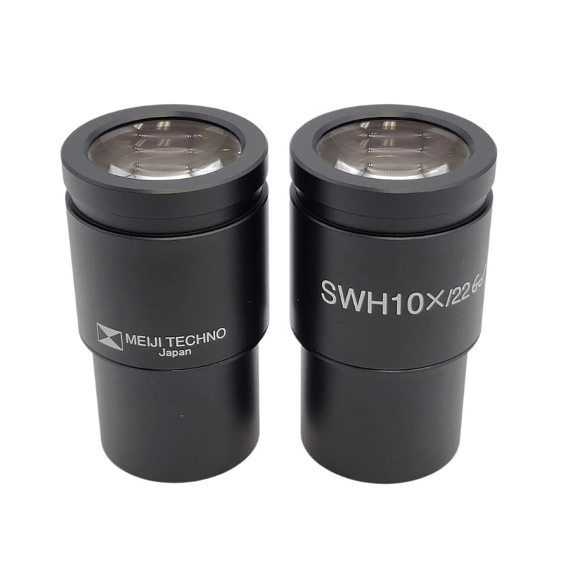 Meiji Microscope SWH10x/22 Widefield Eyepiece Pair | MA817 - microscopemarketplace