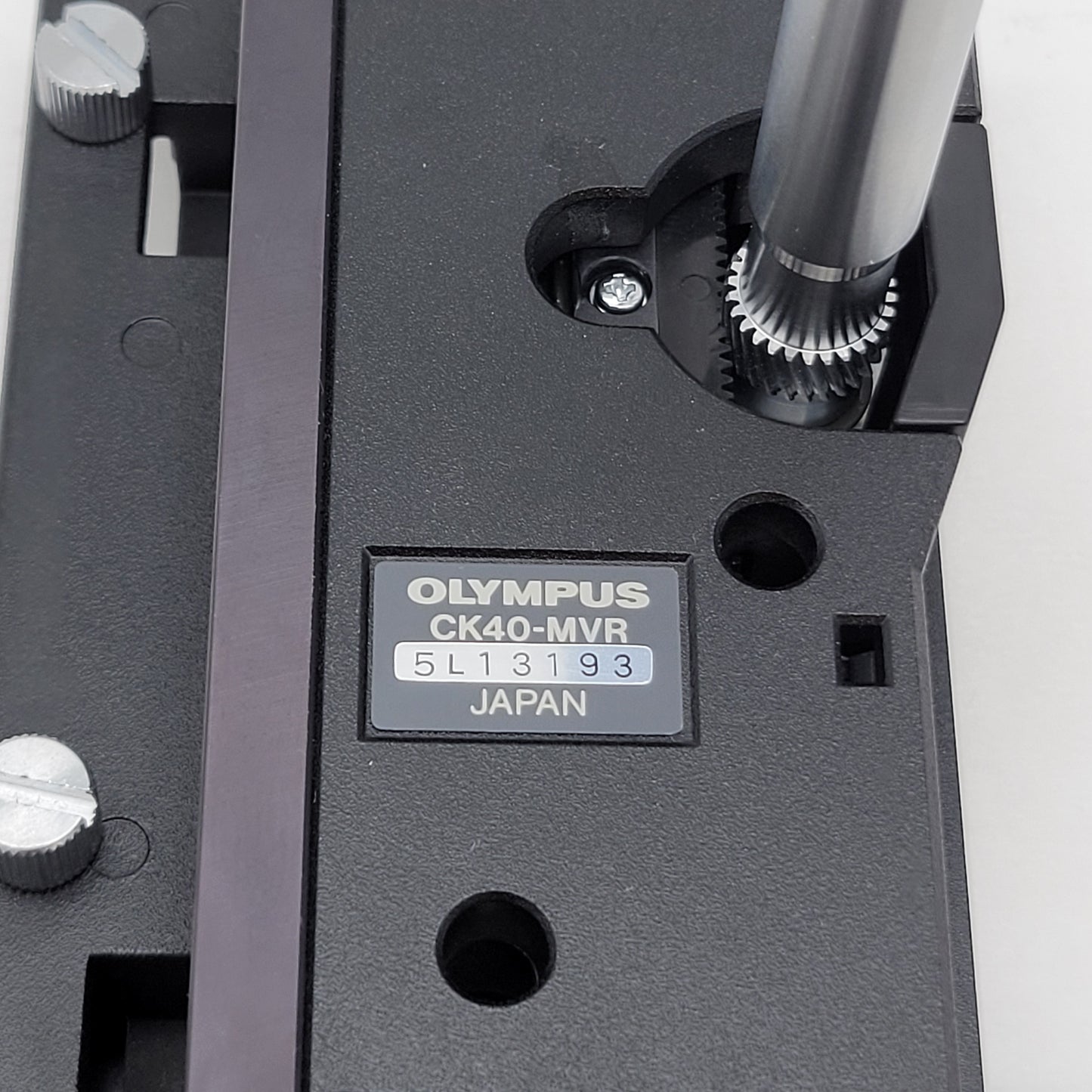 Olympus Microscope CK40-MVR; CK30/40 Mechanical Stage XY Coax - microscopemarketplace