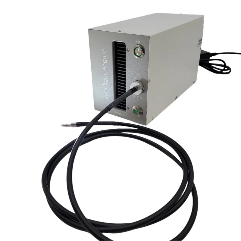 Lumencor Sola Microscope Light Engine with Light Guide & Zeiss 90° Collimator - microscopemarketplace