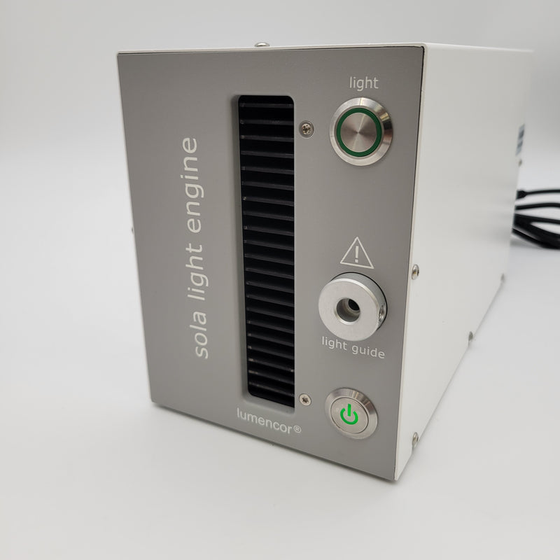 Lumencor Sola Microscope Light Engine with Light Guide & Zeiss 90° Collimator - microscopemarketplace