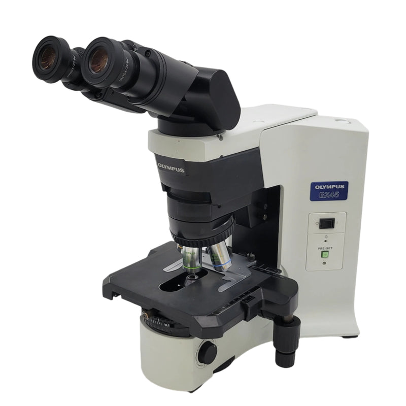 Olympus Microscope BX45 with Phase Contrast and Tilting Head (Copy) - microscopemarketplace