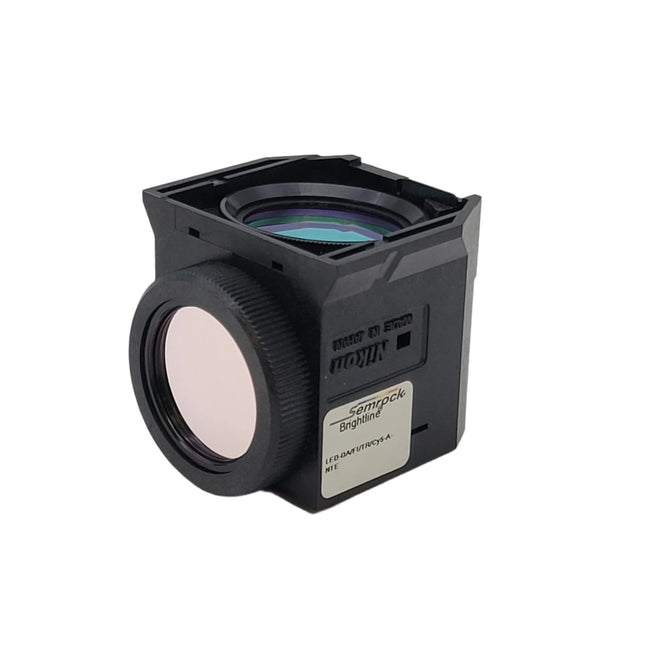 Nikon Microscope Semrock Fluorescence Filter Cube LED-DA/FI/TR/Cy5-A-NTE - microscopemarketplace