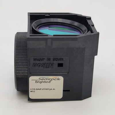 Nikon Microscope Semrock Fluorescence Filter Cube LED-DA/FI/TR/Cy5-A-NTE - microscopemarketplace