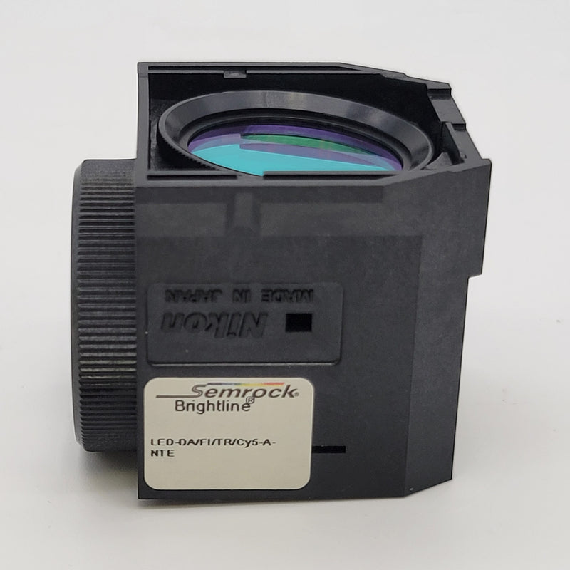 Nikon Microscope Semrock Fluorescence Filter Cube LED-DA/FI/TR/Cy5-A-NTE - microscopemarketplace