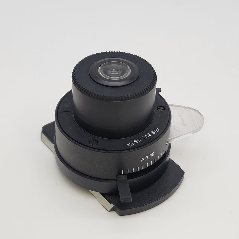 Leitz Microscope Abbe Condenser Nr. 56  512807 with Diffusion Filter - microscopemarketplace
