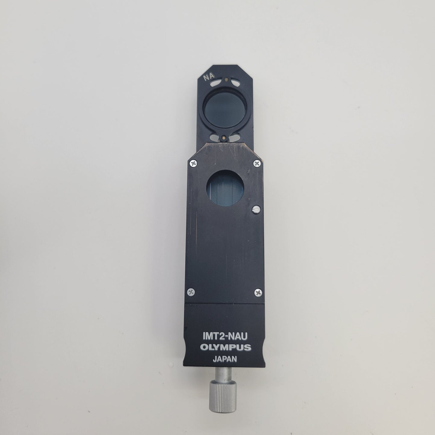 Olympus Microscope IMT2-NAU Nomarski DIC Prism Slider with Analyzer - microscopemarketplace