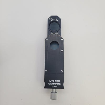 Olympus Microscope IMT2-NAU Nomarski DIC Prism Slider with Analyzer - microscopemarketplace
