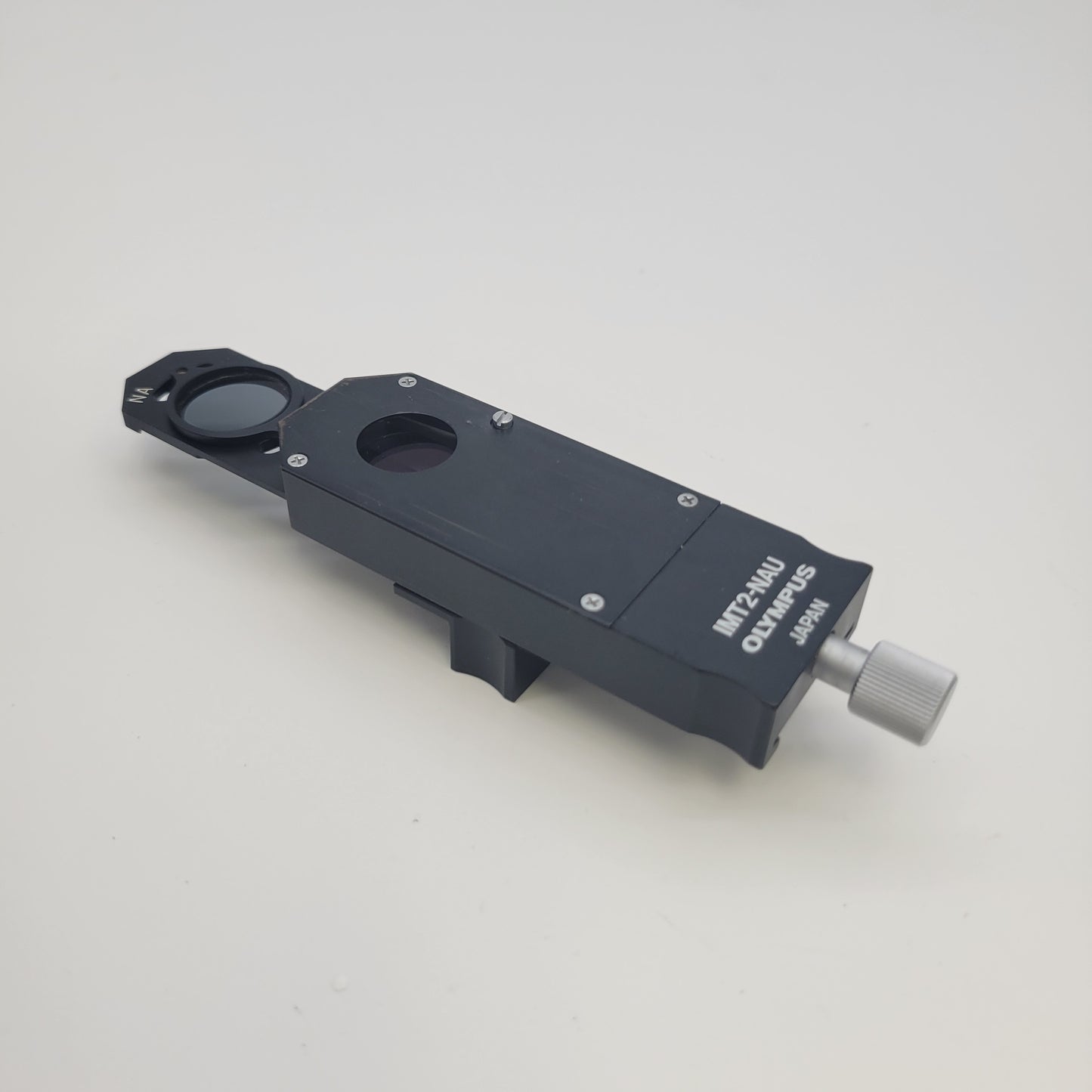 Olympus Microscope IMT2-NAU Nomarski DIC Prism Slider with Analyzer - microscopemarketplace
