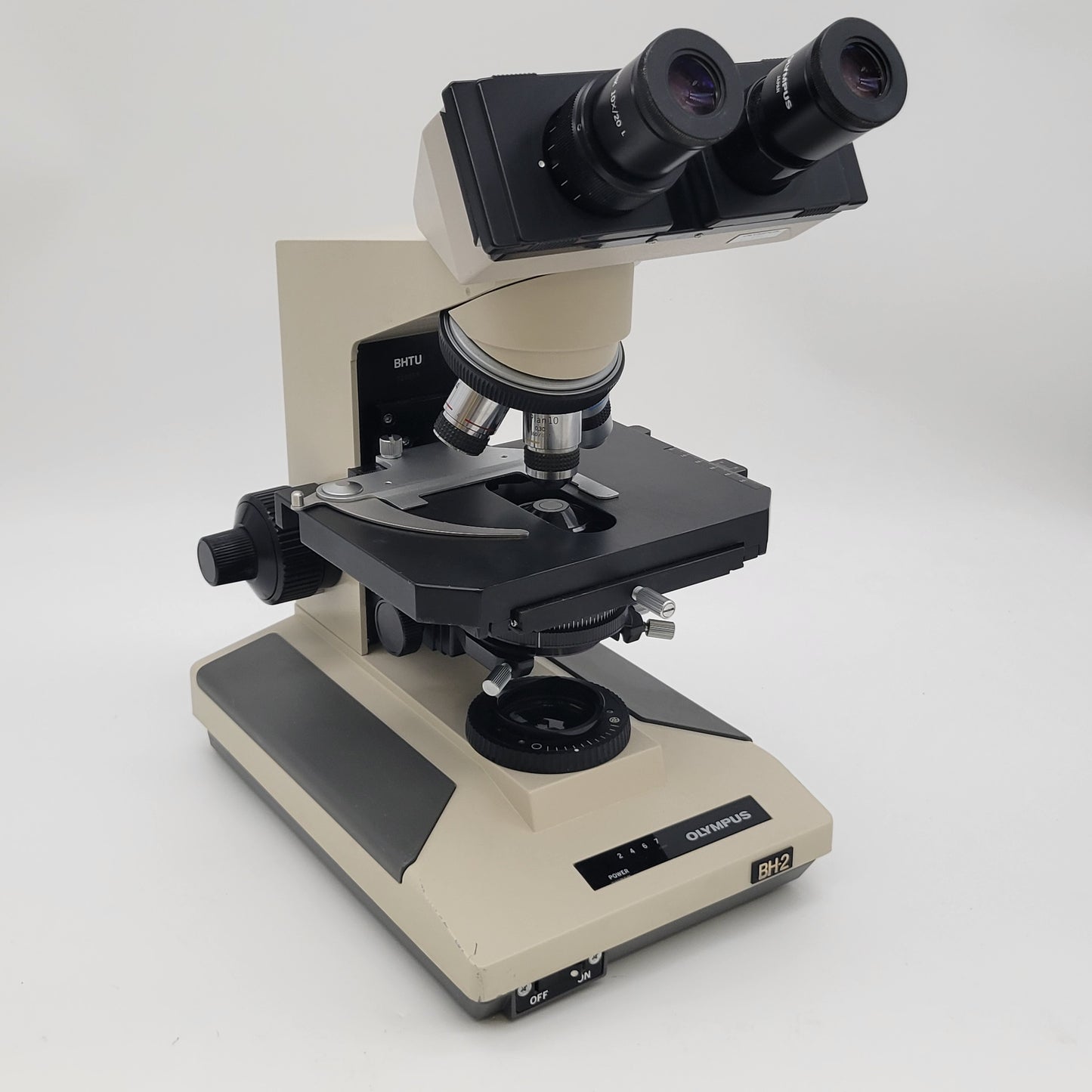 Olympus Microscope BH-2 with Binocular Head & 4x, 10x, 40x, 100x Objectives BH2 - microscopemarketplace
