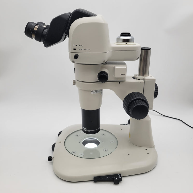 Nikon Stereo Microscope SMZ1270i with Tilting Trinocular Head & Diascopic Stand - microscopemarketplace