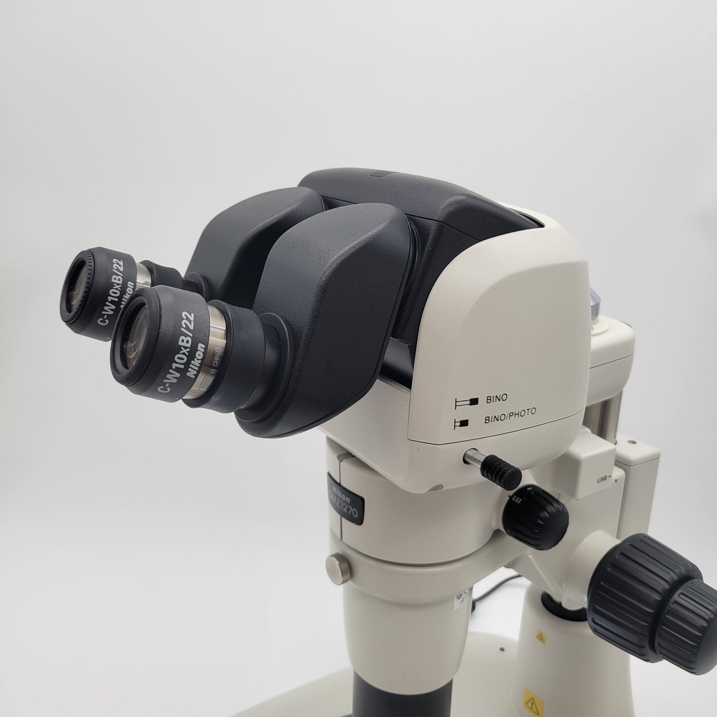 Nikon Stereo Microscope SMZ1270i with Tilting Trinocular Head & Diascopic Stand - microscopemarketplace