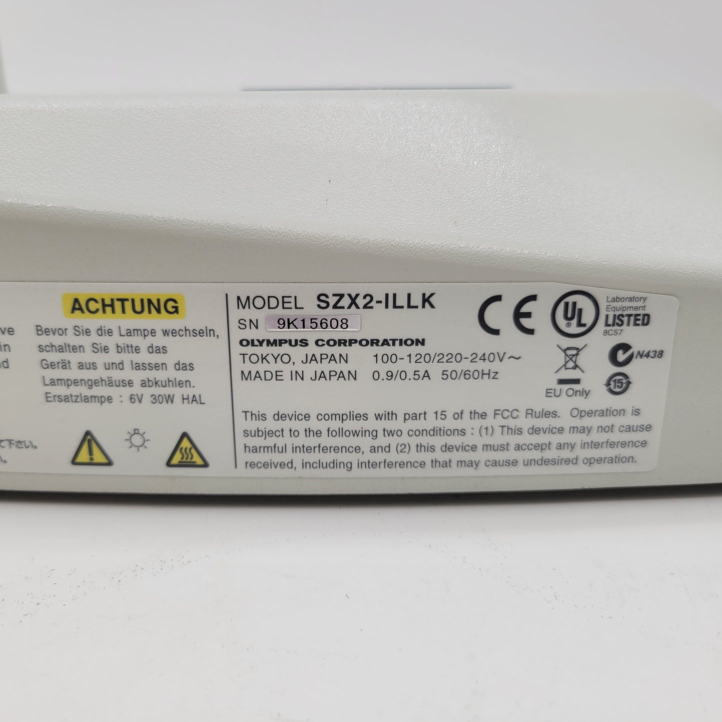 Olympus Stereo Microscope SZX2-ILLK Transmitted Light Stand for SZX10 & SZX16