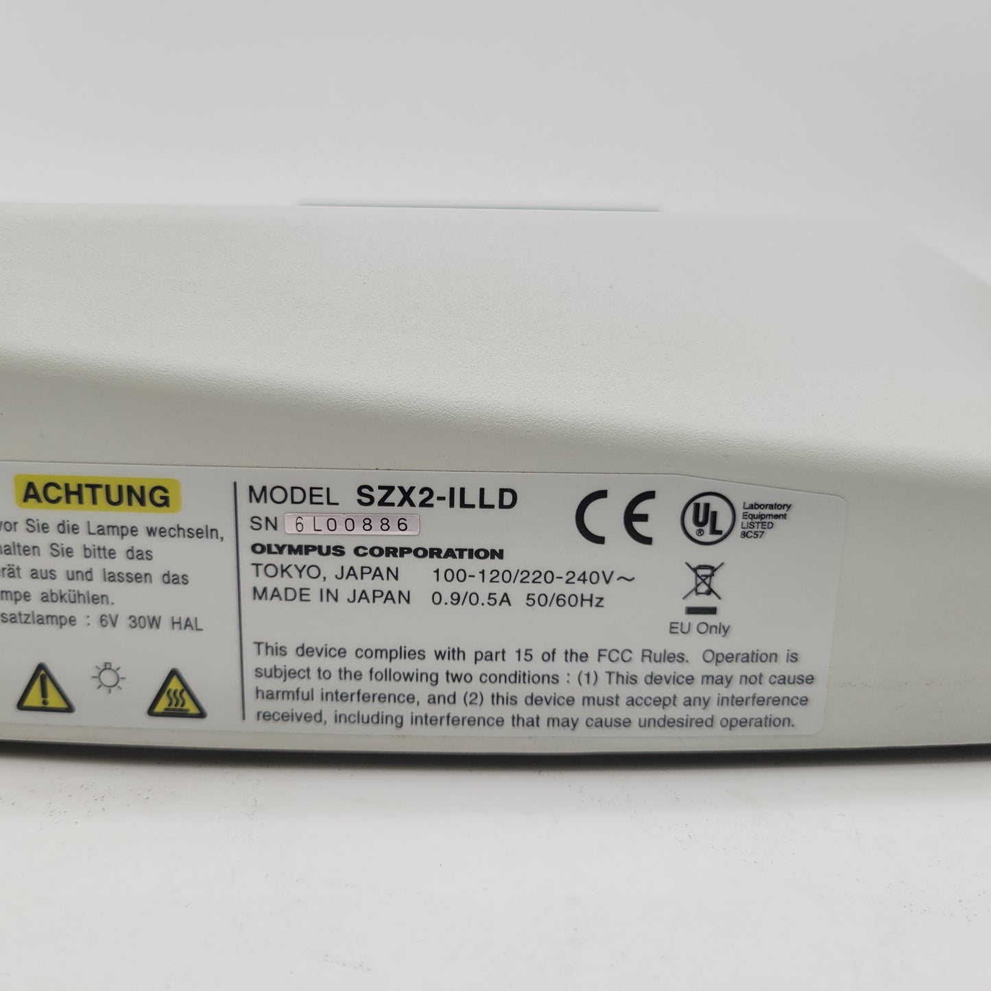 Olympus Stereo Microscope SZX2-ILLD Transmitted Light Stand BF/DF for SZX10 & SZX16