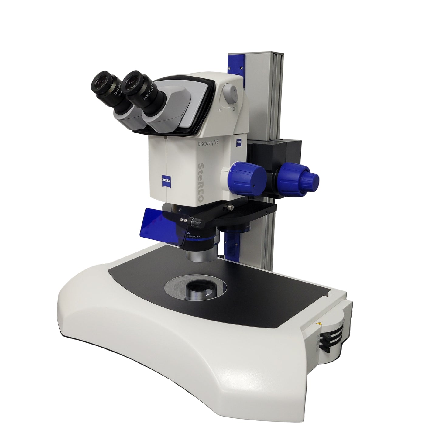 Zeiss Stereo Microscope Discovery.V8 with Transmitted Light Stand & 3 Objectives