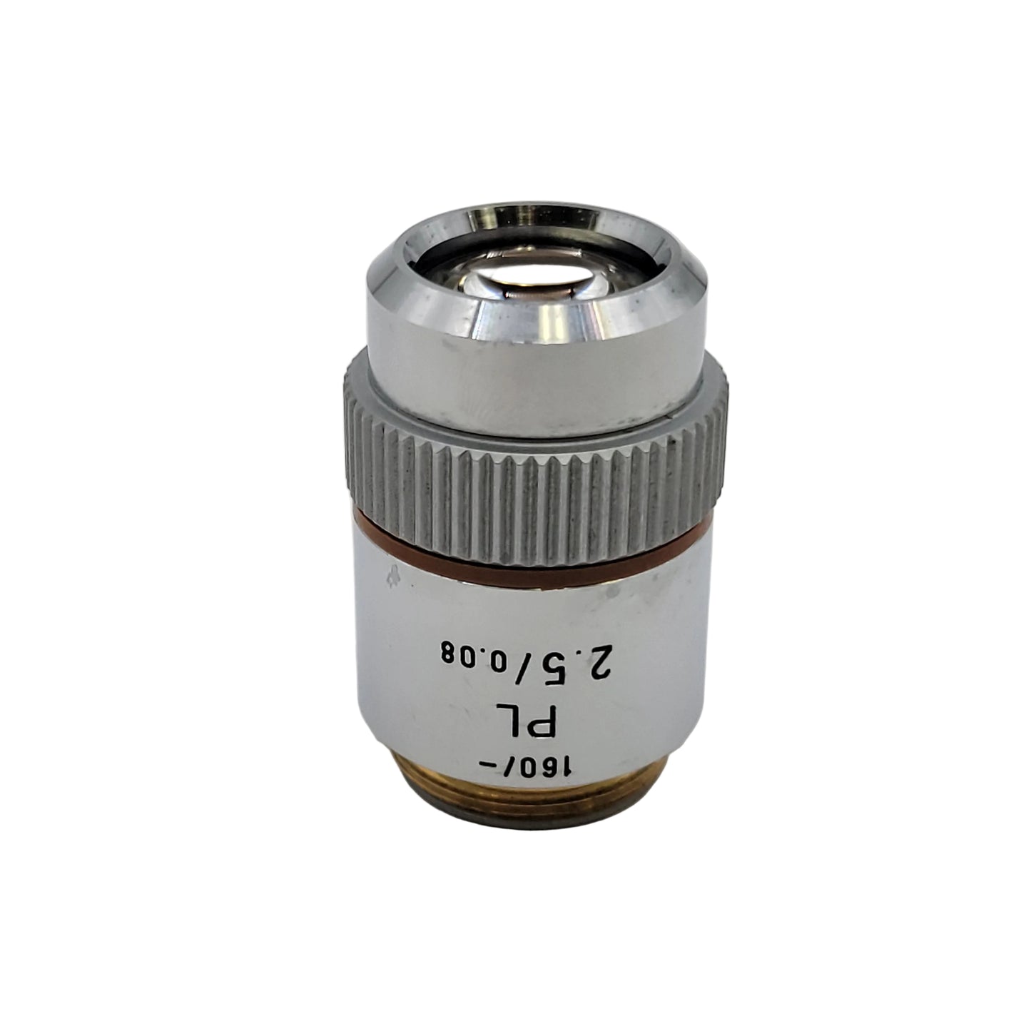 Leitz Microscope Objective PL 2.5x 160/-