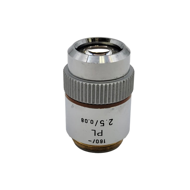 Leitz Microscope Objective PL 2.5x 160/-