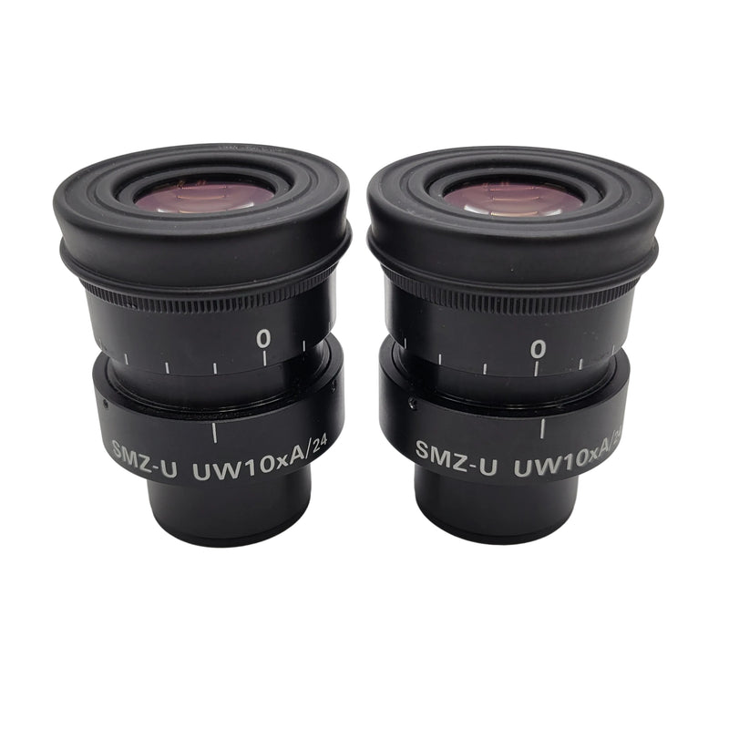Nikon Stereo Microscope SMZ-U UW10xA/24 Eyepieces Ultra Wide 10x - microscopemarketplace