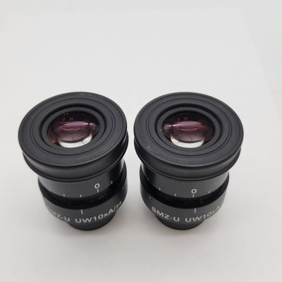Nikon Stereo Microscope SMZ-U UW10xA/24 Eyepieces Ultra Wide 10x - microscopemarketplace