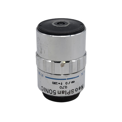 Olympus Microscope Objective NeoSPlan 50NIC 50x BF/DF Neo SPlan IC50 *DEAL* - Microscope Marketplace
