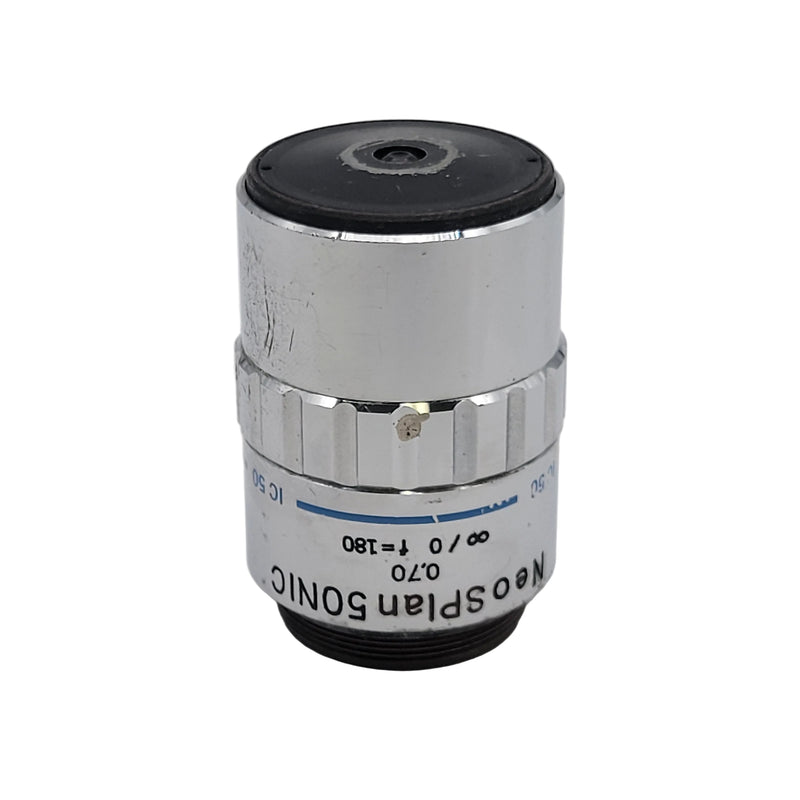 Olympus Microscope Objective NeoSPlan 50NIC 50x BF/DF Neo SPlan IC50 *DEAL* - Microscope Marketplace