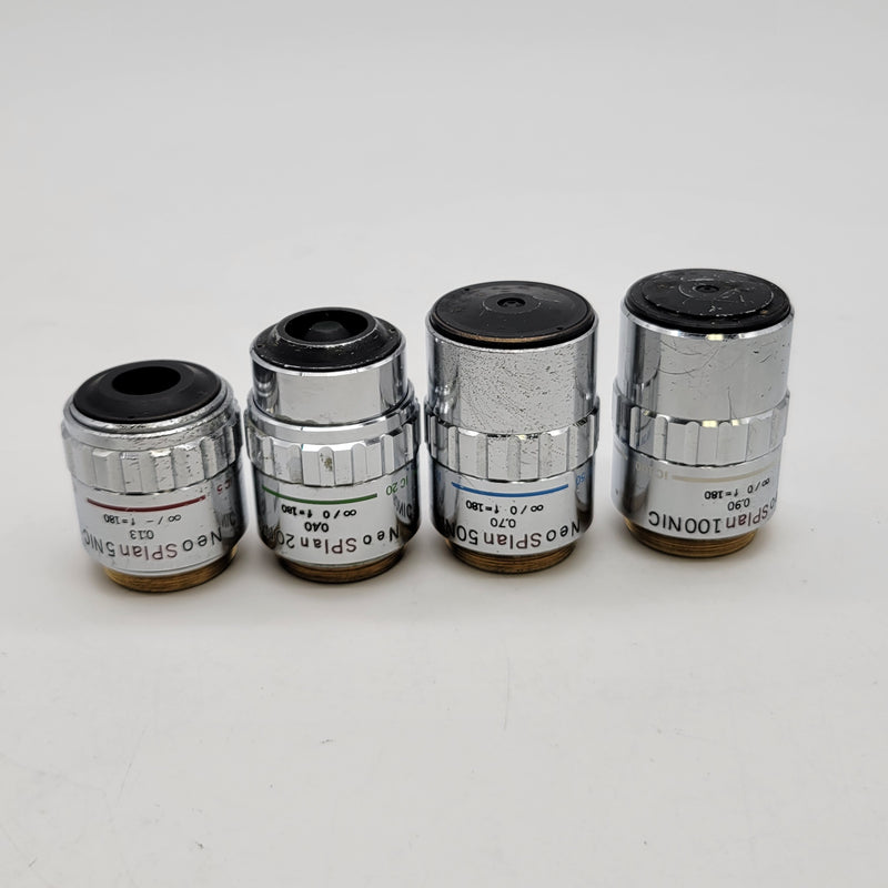 Olympus Microscope DIC NIC Nomarski NeoSPlan 5x 20x 50x 100x Objectives & Prisms - Microscope Marketplace