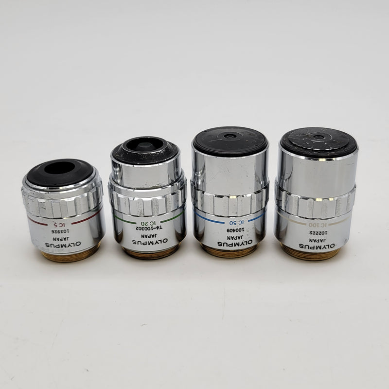 Olympus Microscope DIC NIC Nomarski NeoSPlan 5x 20x 50x 100x Objectives & Prisms - Microscope Marketplace