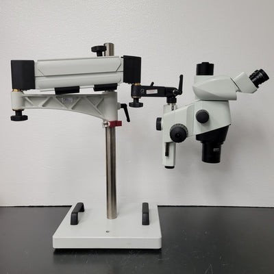 Olympus Stereo Microscope SZX16 with Tilting Trinocular Head & Articulating Arm Boom Stand - Microscope Marketplace