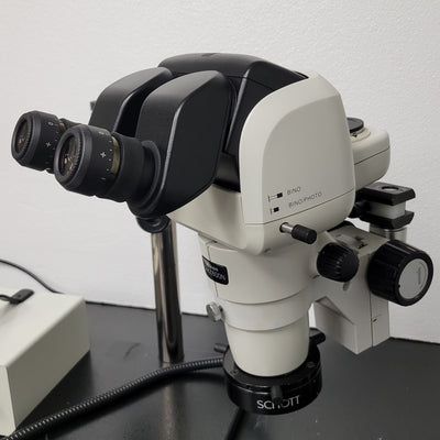 Nikon Stereo Microscope SMZ800N with Trinocular Tilting Head and Boomstand - Microscope Marketplace
