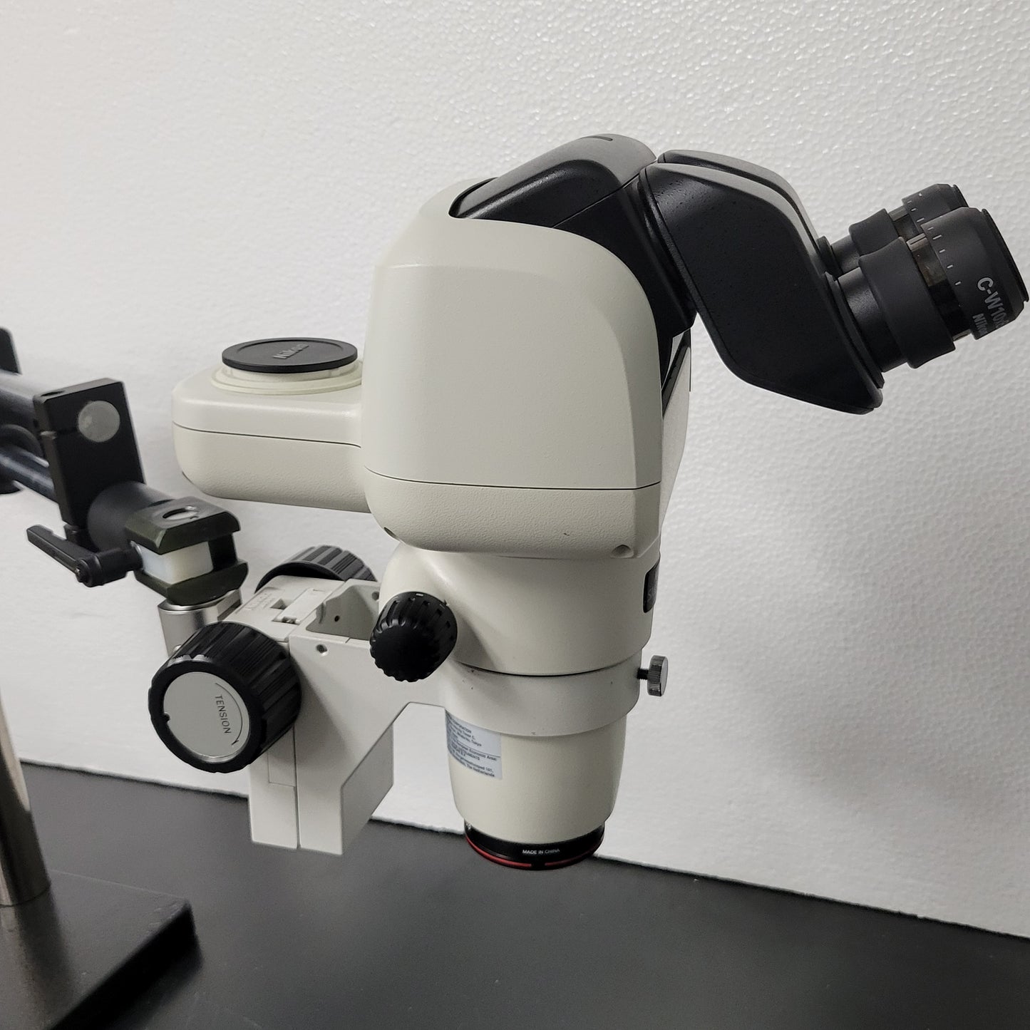 Nikon Stereo Microscope SMZ800N with Trinocular Tilting Head and Boomstand - Microscope Marketplace