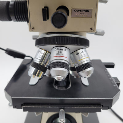 Olympus Microscope BH-2 LED with Front to Back Pointer Bridge & 2x Pathology / Mohs BH2 - Microscope Marketplace