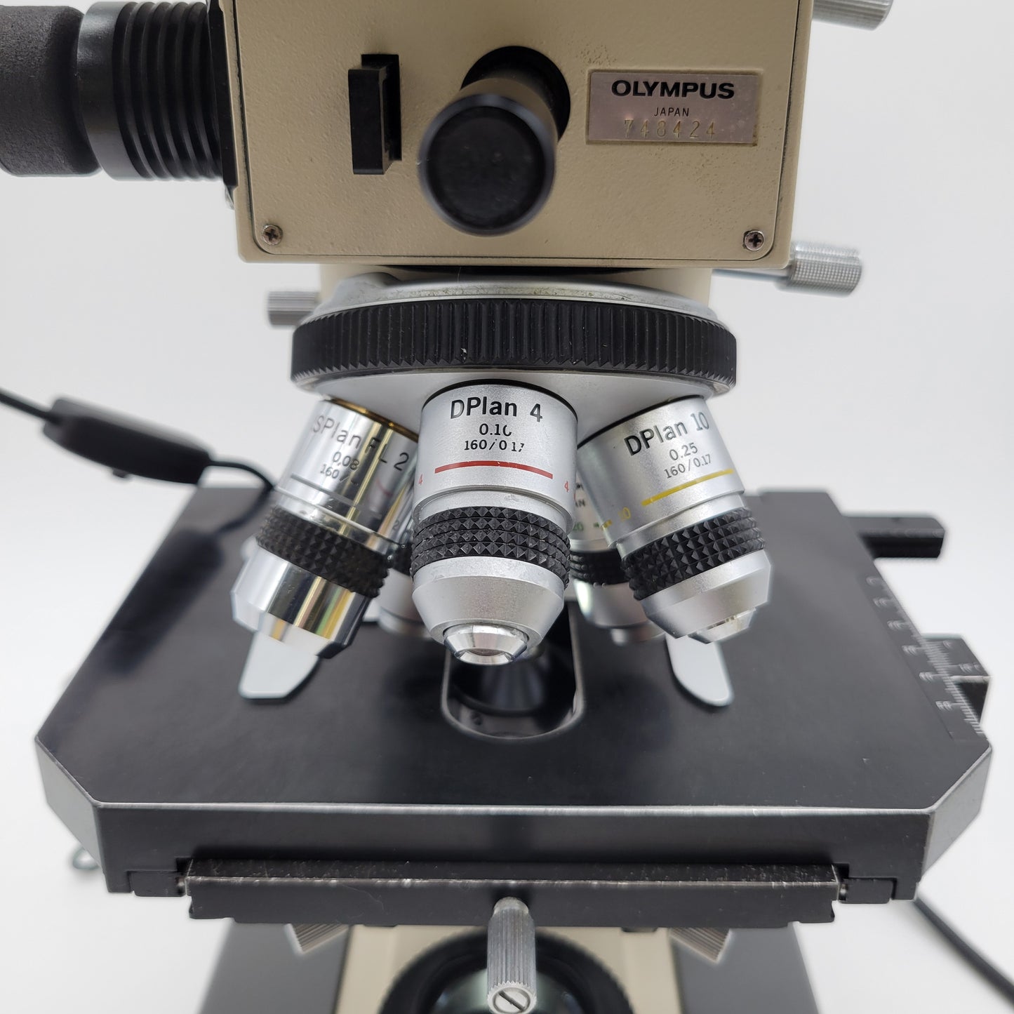 Olympus Microscope BH-2 with Front to Back Bridge and 2x Pathology / Mohs BH2 - Microscope Marketplace