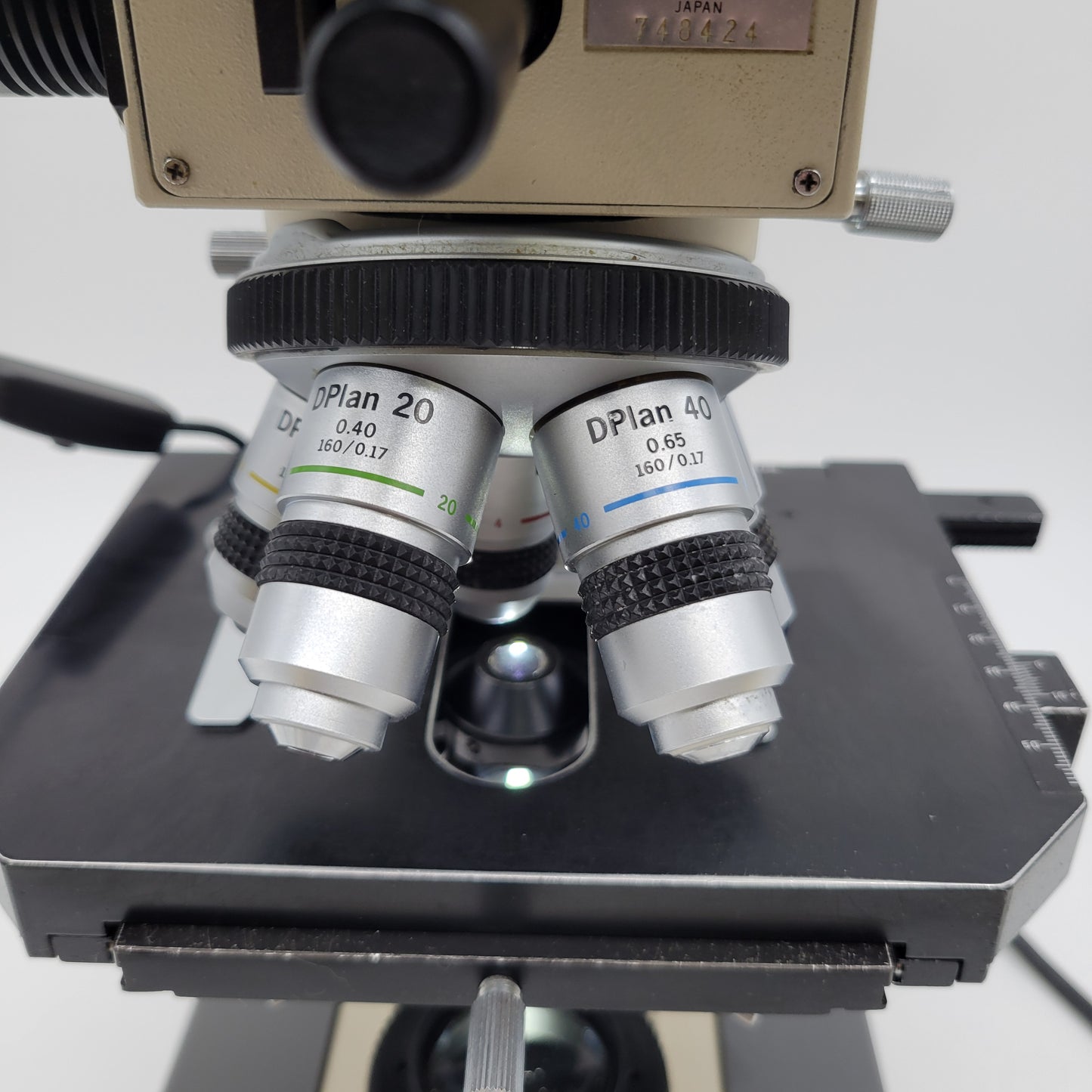 Olympus Microscope BH-2 LED with Front to Back Pointer Bridge & 2x Pathology / Mohs BH2 - Microscope Marketplace